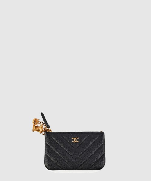 [CHANEL-샤넬]쉐브론 코인퍼스 AS1010