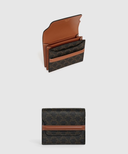 [CELINE-셀린느]로고 프린트 양가죽 명함 가방 10E242