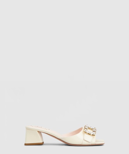 [ROGER VIVIER-로저비비에]트레 비비에 스트라스 버클 뮬 5363