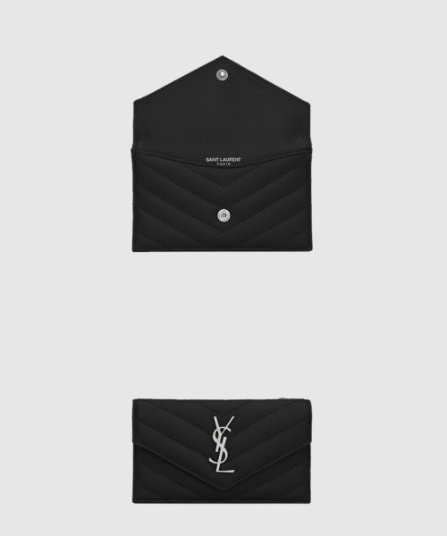 [SAINT LAURENT-생로랑]CASSANDRE MATELASSÉ FRAGMENTS 플랩 카드 케이스 612808