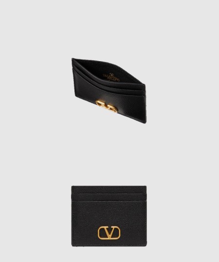 [VALENTINO-발렌티노]브이로고 시그니처 스탐파 알체 카프스킨 카드 케이스