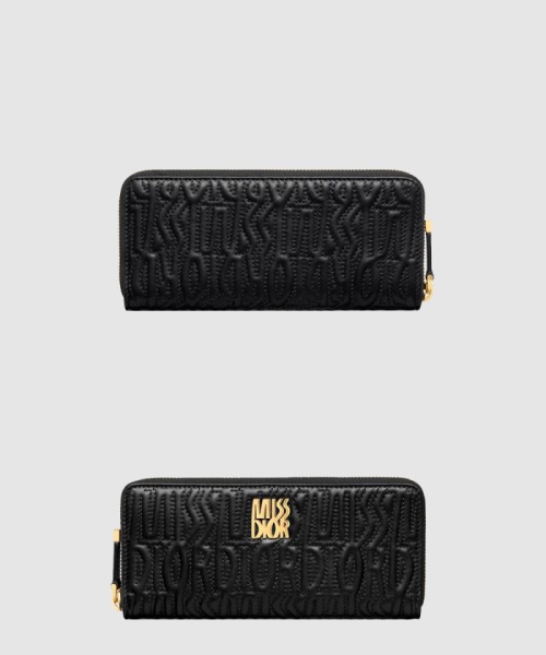 [DIOR-디올]양가죽 지퍼 지갑 S3604