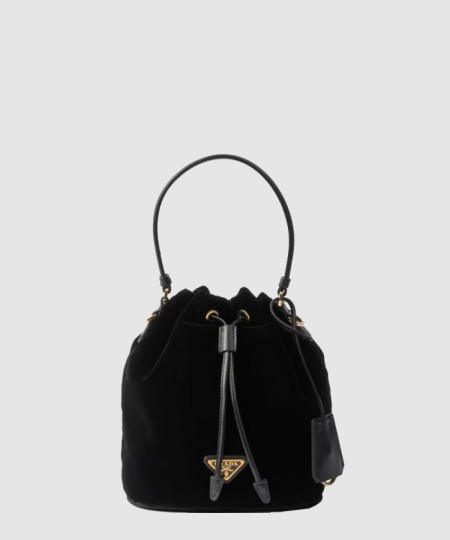 [PRADA-프라다]나파 가죽 디테일 벨벳 미니백 1BE067