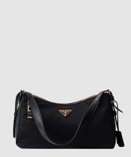 [PRADA-프라다]자물쇠가 있는 프라다 에메 라지 리나일론 및 가죽 숄더백 1BC232