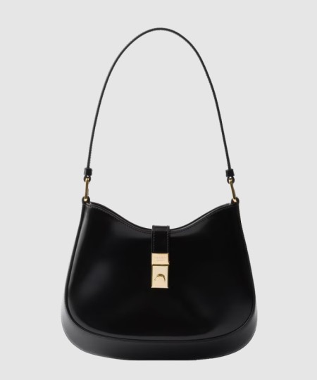 [PRADA-프라다]클라스프 클로저가 달린 프라다 클레오 브러쉬드 가죽 숄더백 1BC169