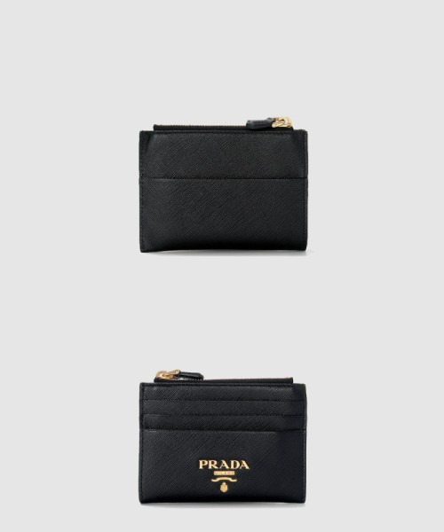[PRADA-프라다]사피아노 메탈 로고 카드 지갑 1MC026