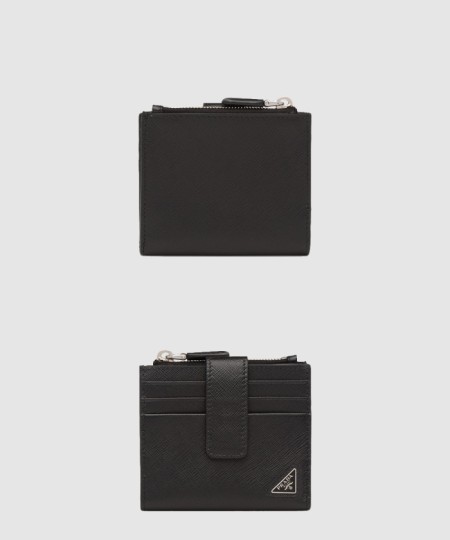 [PRADA-프라다]사피아노 및 가죽 카드 홀더 2MC066