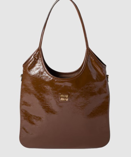 [MIUMIU-미우미우]나플락 페이턴트 가죽 아이비백 5BG231