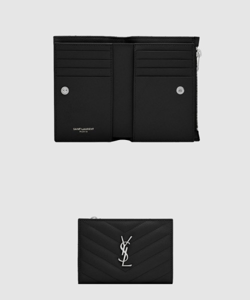 [SAINT LAURENT-생로랑]투파트 지퍼 중지갑 668287