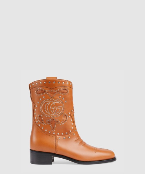 [GUCCI-구찌]더블 G스터드 장식의 부츠 750508