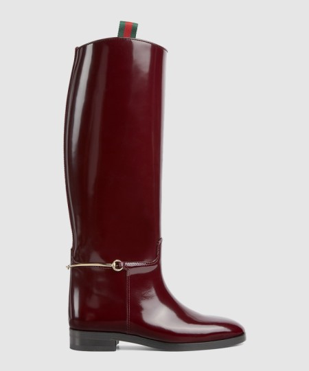 [GUCCI-구찌]홀스빗 레더 하이 부츠 805312
