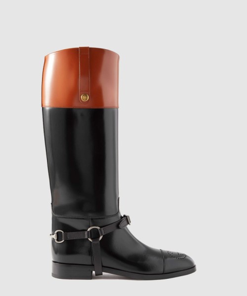 [GUCCI-구찌]홀스빗 레더 하이 부츠 675655