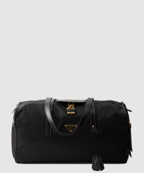 [PRADA-프라다]자물쇠가 있는 라지 리나일론 탑 핸들백 1BB135