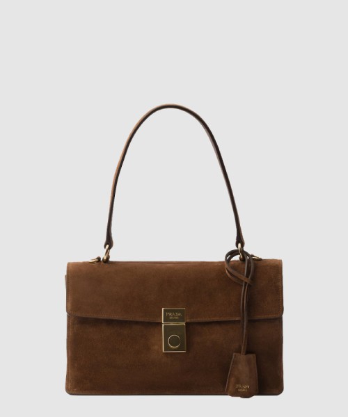 [PRADA-프라다]미디엄 스웨이드 숄더백 1BN023