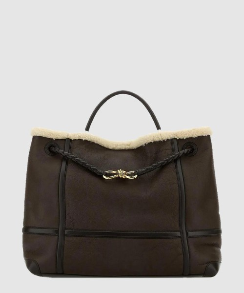 [BOTTEGA-보테가베네타]안디아모 시어링 레더 라지 토트백 806085