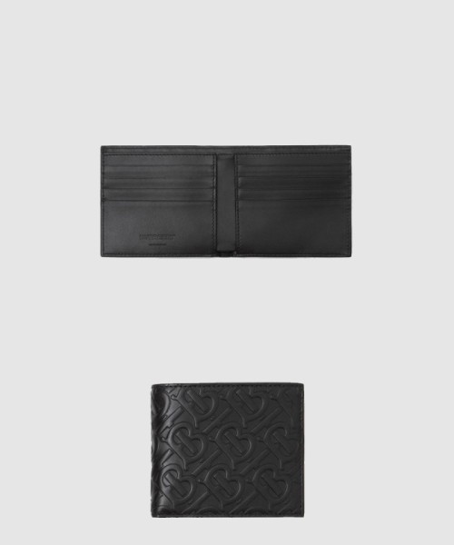 [BURBERRY-버버리]송아지 가죽 엠보 반지갑 80092031