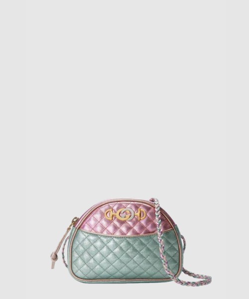 [GUCCI-구찌]GG 레트로 미니백 펄 아쿠아마린 크로스백 534951