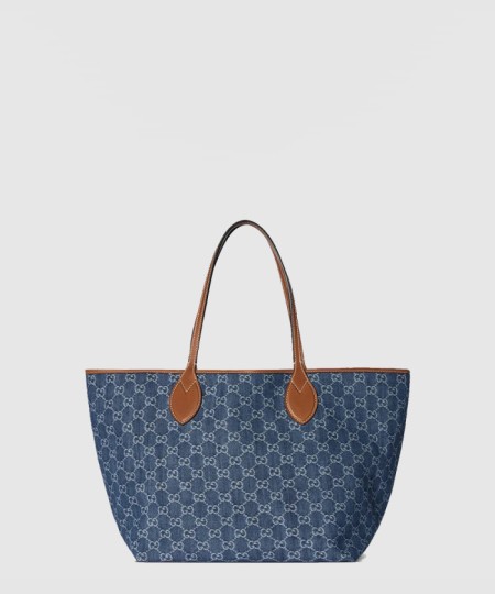 [GUCCI-구찌]미디엄 토트백 블루 데님 820481