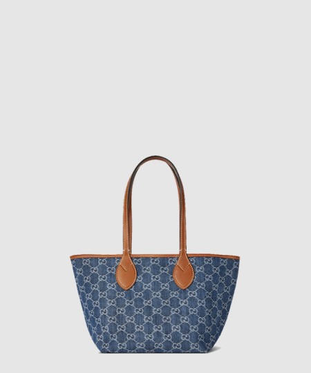 [GUCCI-구찌]미디엄 토트백 블루 데님 820496