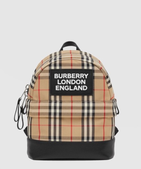 [BURBERRY-버버리]로고 아플리케 빈티지 체크백팩 80310061