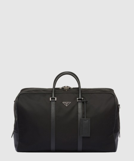 [PRADA-프라다]리나일론 및 사피아노 가죽 더플백 2VC013