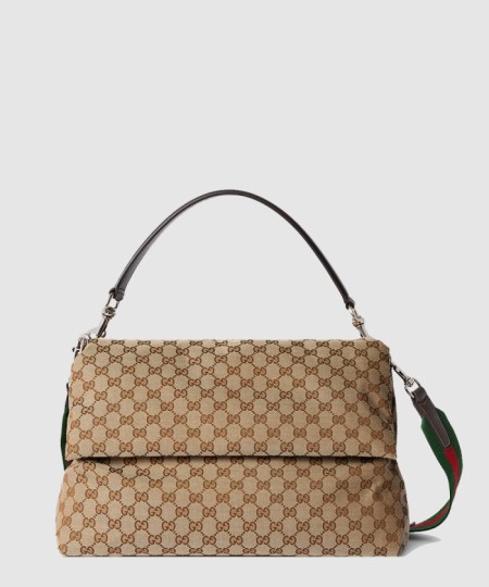 [GUCCI-구찌]웹 디테일의 미디엄 GG 크로스백 ‎821616