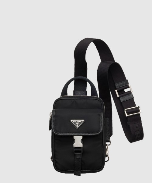 [PRADA-프라다]리나일론 및 사피아노 가죽 스마트폰 케이스 2ZH194