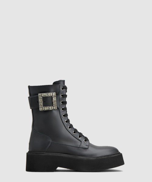 [ROGER VIVIER-로저비비에]비브 레인저 컴뱃 부츠 7404