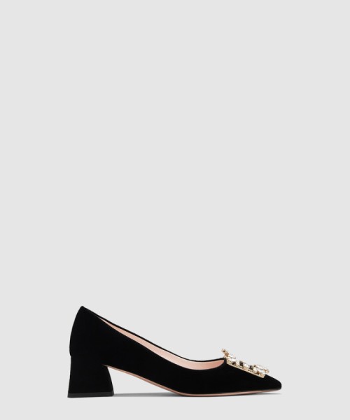 [ROGER VIVIER-로저비비에]브로슈 버클 새틴 펌프스 5102