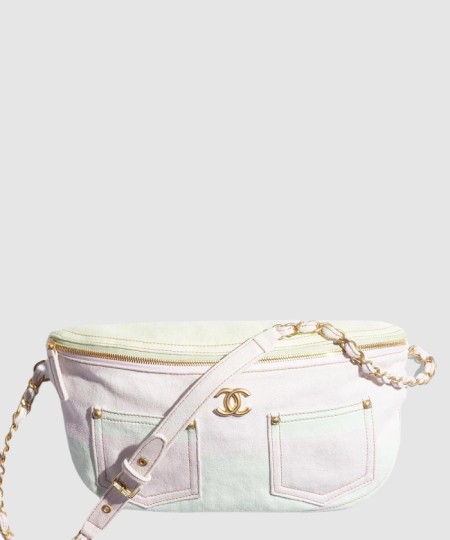 [CHANEL-샤넬]라지 웨이스트백 프린티드 데님 AS4718