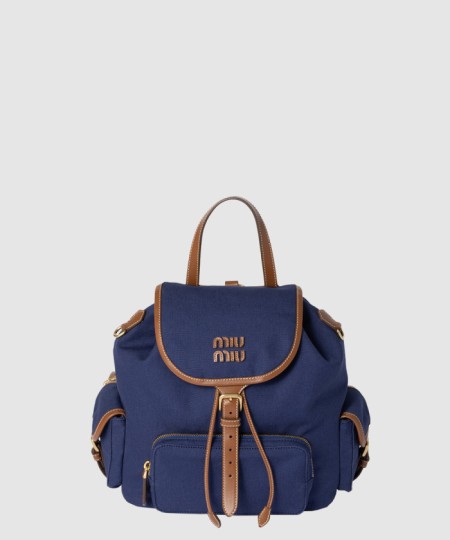 [MIUMIU-미우미우]캔버스 및 가죽 백팩 5BZ042