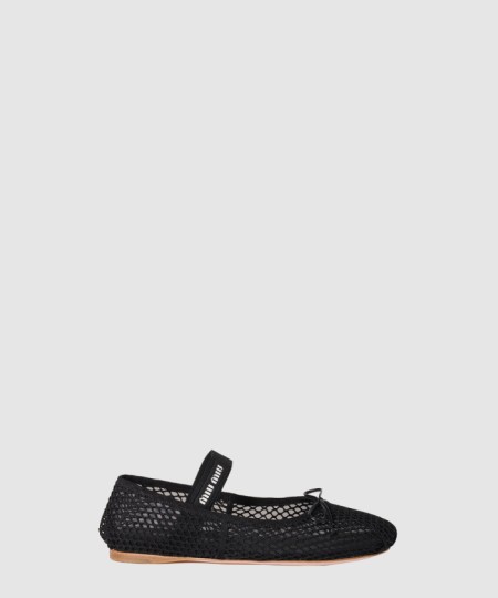 [MIUMIU-미우미우]메시 발레 플랫 5F345E