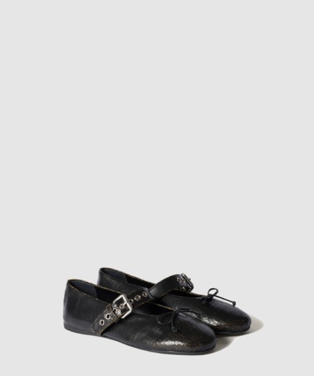 [MIUMIU-미우미우]갈라진 가죽 발레리나 슈즈 5F210E