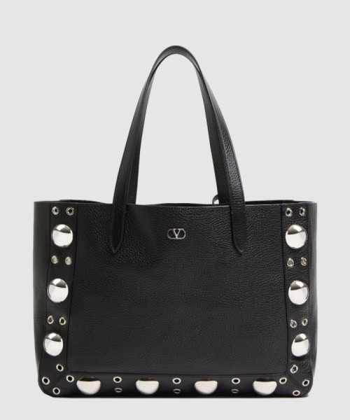 [VALENTINO-발렌티노]가라바니 넬코트 그레인 카프스킨 미디엄 쇼퍼백