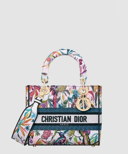 [DIOR-디올]레이디백 램스킨 미듐 M0565