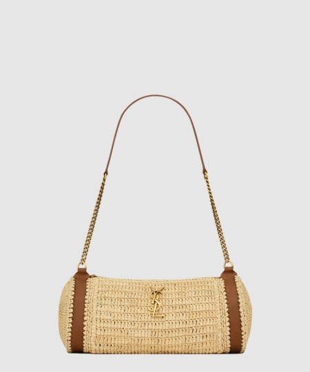 [SAINT LAURENT-생로랑]라피아 스몰 원통형백 744504