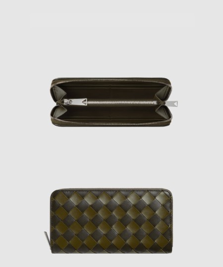 [BOTTEGA-보테가베네타]인트레치아토 지퍼 어라운드 지갑 749427