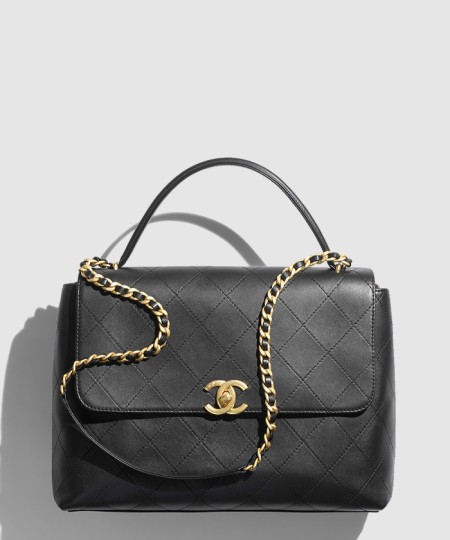 [CHANEL-샤넬]핸들 장식의 맥시 플랩백 AS5543