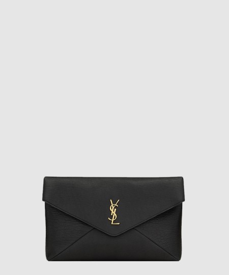 [SAINT LAURENT-생로랑]램스킨 소재의 cassandre 라지 envelope 파우치 769307