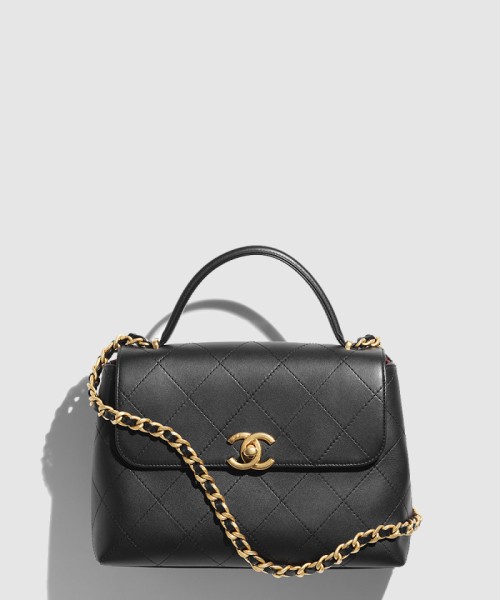 [CHANEL-샤넬]핸들 장식의 라지 플랩백 AS5467