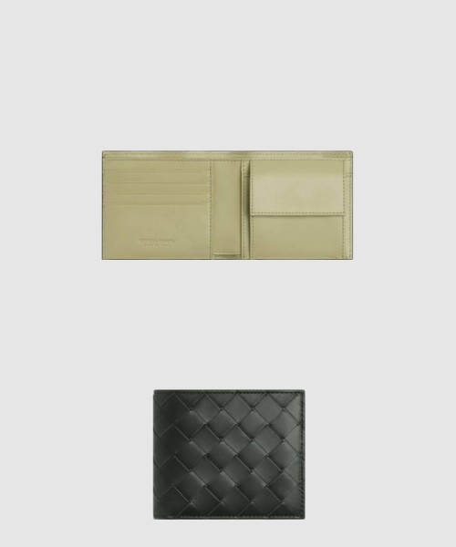 [BOTTEGA-보테가베네타]동전 지갑을 갖춘 인트레치아토 폴더형 지갑 749412