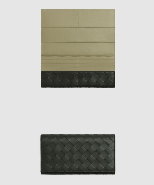 [BOTTEGA-보테가베네타]동전 지갑을 갖춘 인트레치아토 장지갑 749438