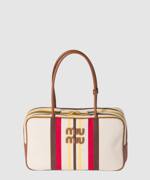[MIUMIU-미우미우]캔버스 및 가죽 보백 5BB163