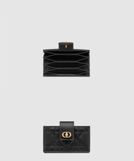 [DIOR-디올]카드지갑 Jolie 자스민 양 가죽  S3104