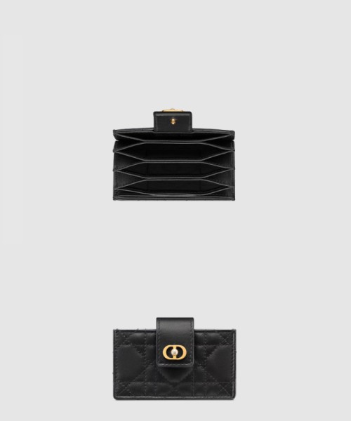 [DIOR-디올]카드지갑 Jolie 자스민 양 가죽  S3104