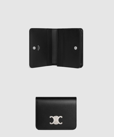 [CELINE-셀린느]트리옹프 컴팩트 지갑 샤이니 카프스킨 10K623