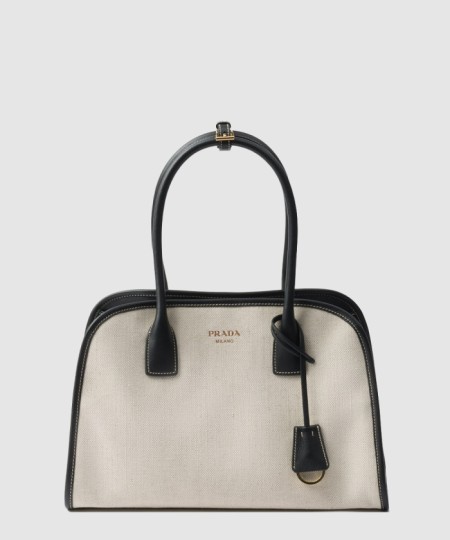 [PRADA-프라다]미디움 린넨 블렌드 가죽 1BG572