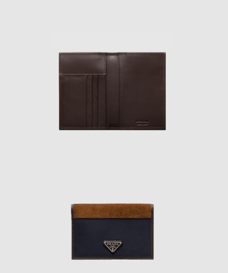[PRADA-프라다]리나일론 및 가죽 여권 지갑 2MV017