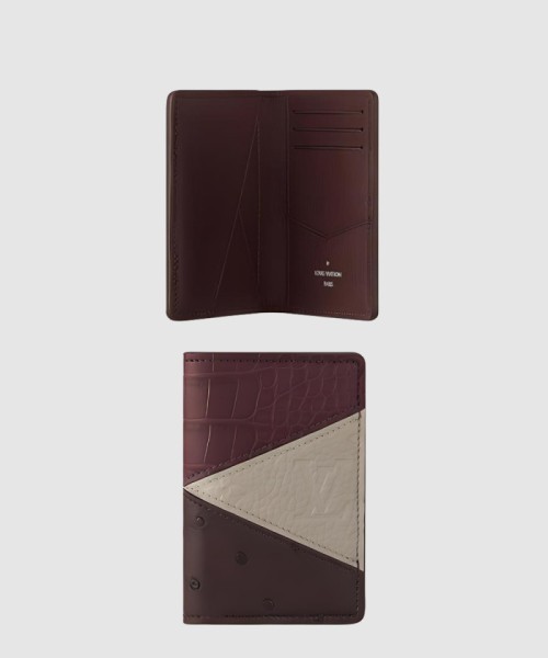 [LOUIS VUITTON-루이비통]악어 가죽 및 낙타 가죽 지갑 M84690