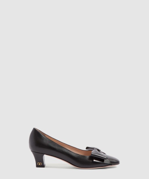 [VALENTINO-발렌티노]키즈스킨 보우워 펌프스